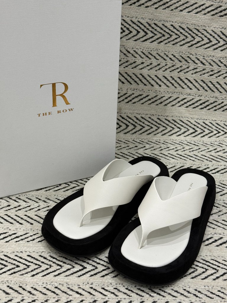 The Row Women's Blackand White Sandals